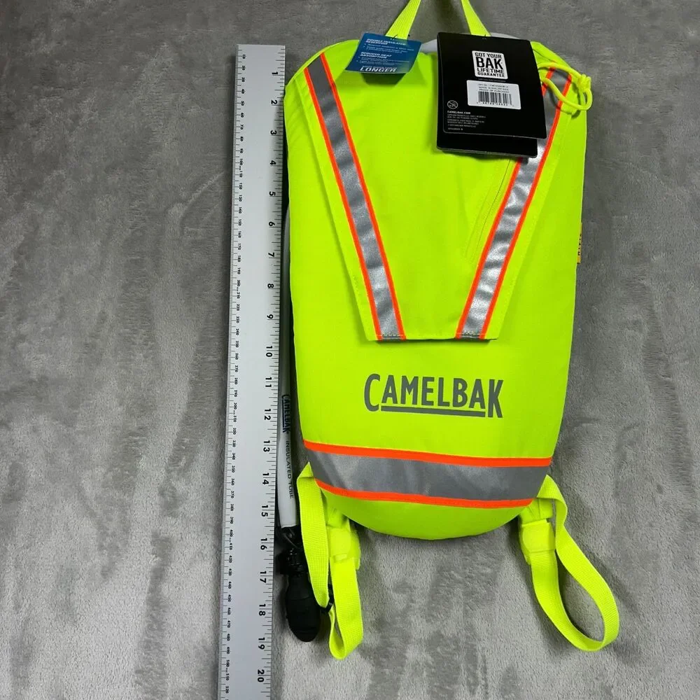 New Camelbak Hi Vis Hydration Pack 2.5L 85oz Mil Spec Crux Reservoir Reflective